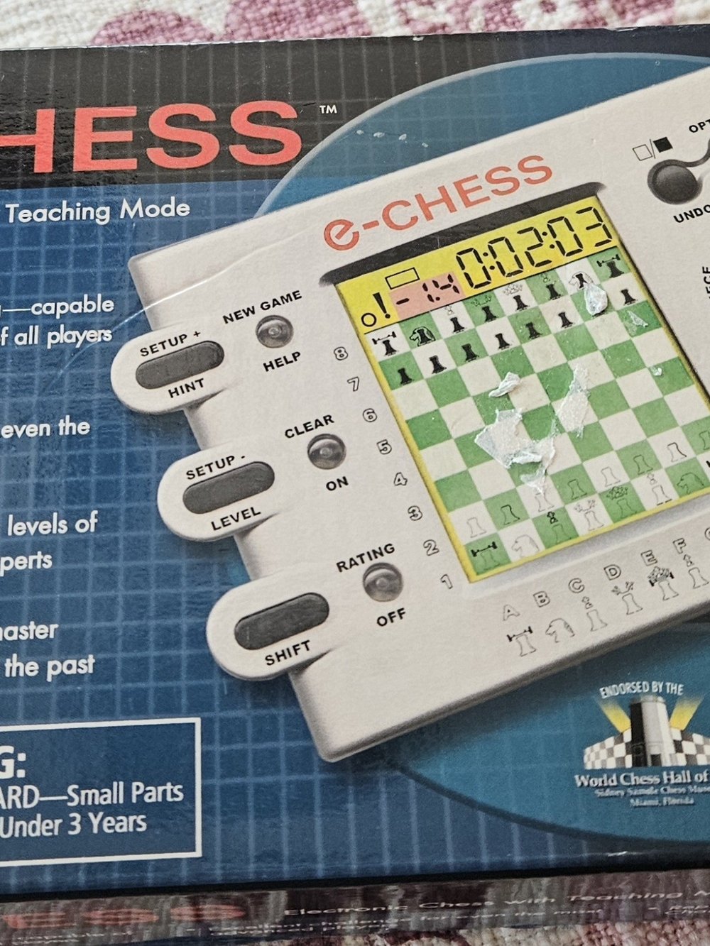 RadioShack 1990's E-Chess Electronic Handheld Game New in Box